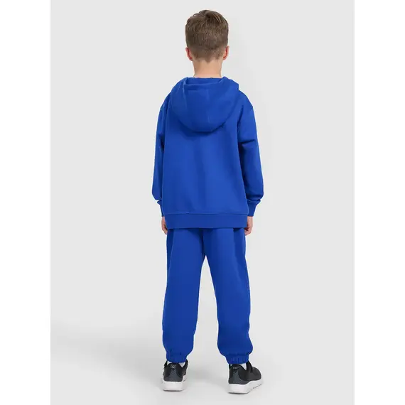 4F spodnie chłopięce z miękkim meszkiem wewnątrz z haftem