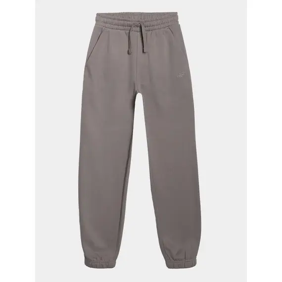 4F spodnie chłopięce z miękkim meszkiem wewnątrz z haftem