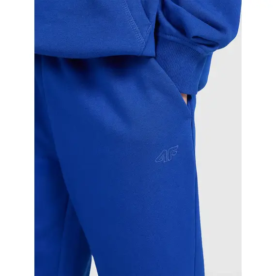 4F spodnie chłopięce z miękkim meszkiem wewnątrz z haftem