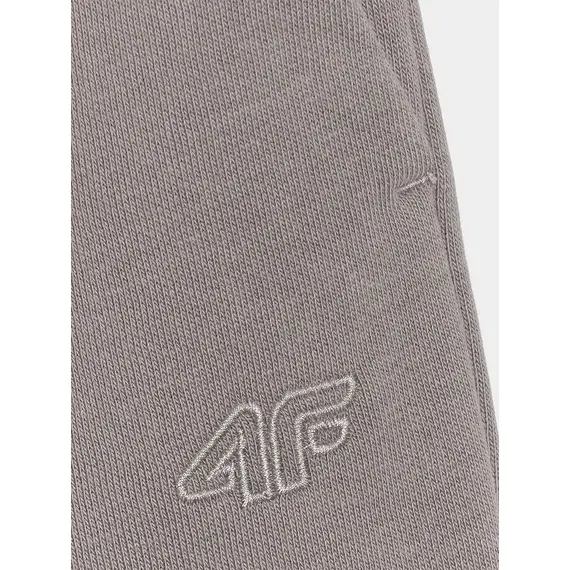 4F spodnie chłopięce z miękkim meszkiem wewnątrz z haftem