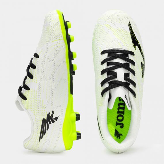 JOMA buty piłkarskie dziecięce EVOLUTION JR 2502 WHITE FIRM GROUND, Kolor: biały, Rozmiar: 33, 2 zdjęcie