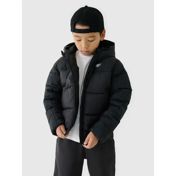 4F kurtka chłopięca puchowa pikowana