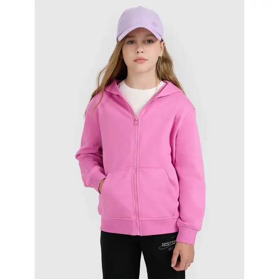 4F bluza dresowa dla dziewczynek rozpinana