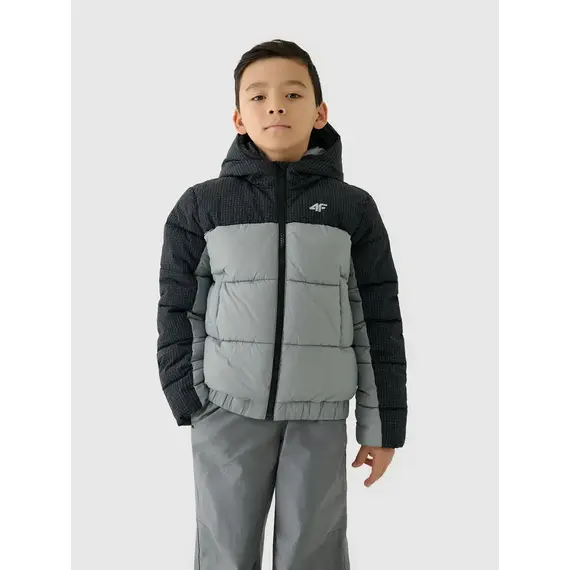4F kurtka chłopięca puchowa pikowana