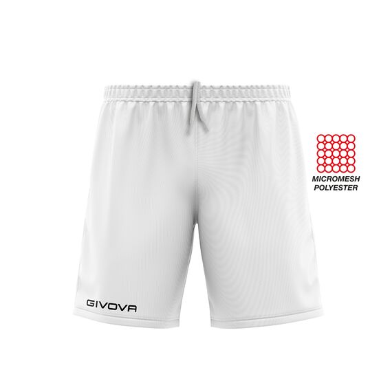 GIVOVA spodenki sportowe męskie do ćwiczeń P016 białe, Kolor: biały, Rozmiar: 2XL