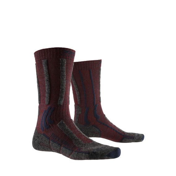 Skarpety X-Socks TREK X MERINO LT [K: R008 R: 35/38], Kolor: czerwony, Rozmiar: 35/38