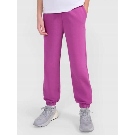 4F spodnie bawelniane dla dziewczynki 4FJWMM00TTROF1187 fioletowe 4F spodnie bawelniane dla dziewczynki 4FJWMM00TTROF1187 fioletowe