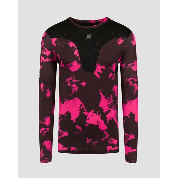 Koszulka z długim rękawem męska X-Bionic COREFUSION RUN SHIRT LS MEN WOLFPACK/BLACK/NEO PINK WINTER różowa, Kolor: różowy, Rozmiar: S