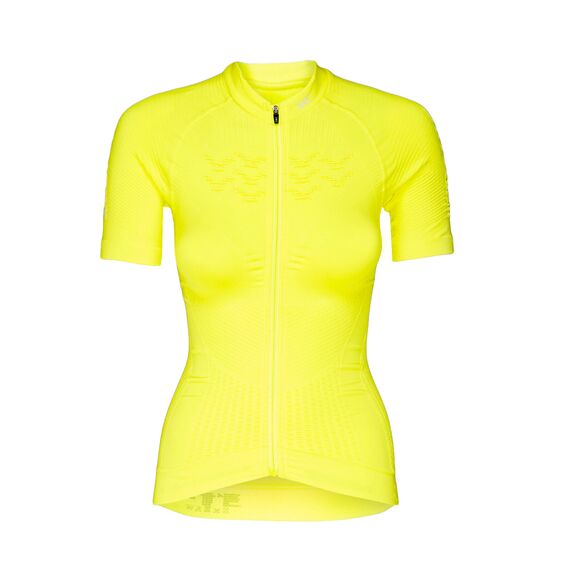 Koszulka damska X-Bionic EFFEKTOR 4.0 BIKE ZIP żóła, Kolor: zielony, Rozmiar: S