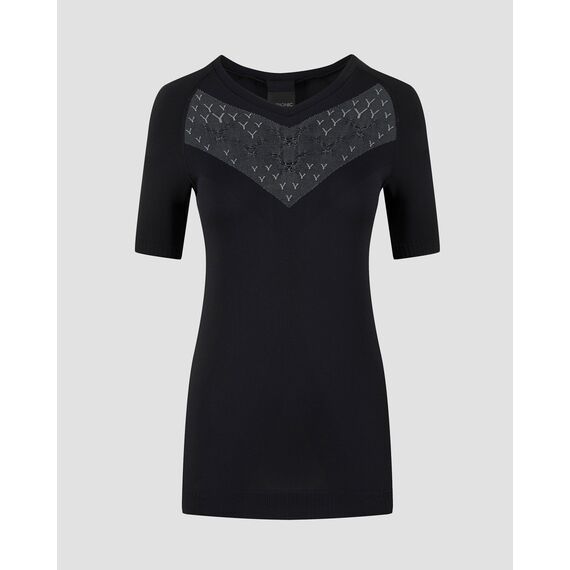 Koszulka damska X-Bionic TWYCE RUN SHIRT X BLACK/RHINO GREY czarna, Kolor: czarny, Rozmiar: S