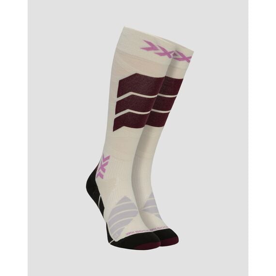 Skarpety unisex X-Socks SKI EXPERT SILK MERINO OTC X WHITE/LAVENDER białe, Kolor: biały, Rozmiar: 42/44