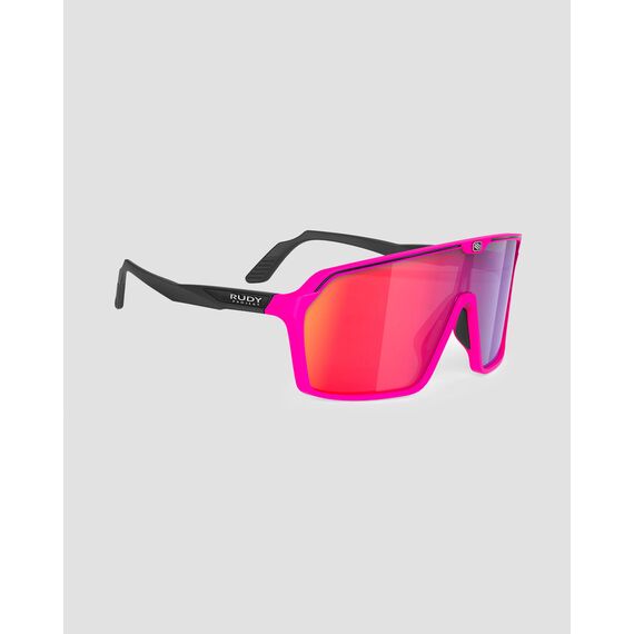 Okulary Rudy Project SPINSHIELD PINK FLUO / BLACK MATTE - Multilaser Red