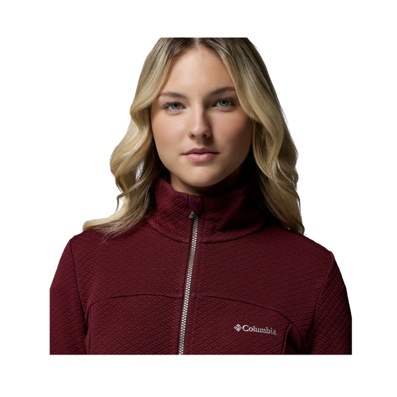 COLUMBIA bluza damska na zamek Roffe Ridge III różowy