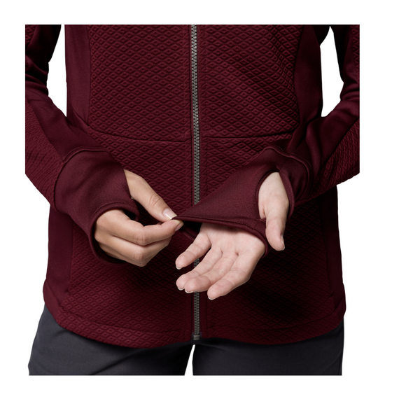 COLUMBIA bluza damska na zamek Roffe Ridge III różowy