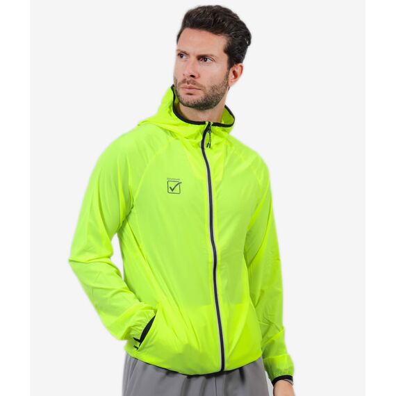 GIVOVA kurtka przeciwdeszczowa ortalion do biegania UOMO żółta, Kolor: żółty, Rozmiar: M