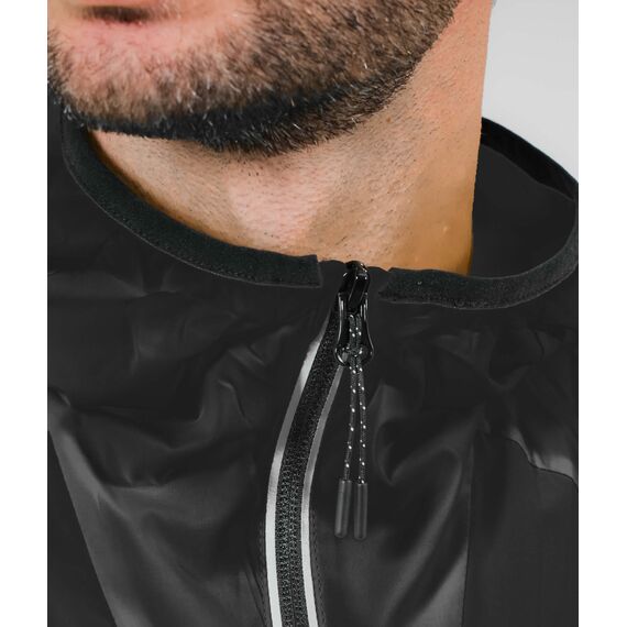GIVOVA kurtka przeciwdeszczowa ortalion do biegania UOMO czarna, Kolor: czarny, Rozmiar: L, 3 zdjęcie