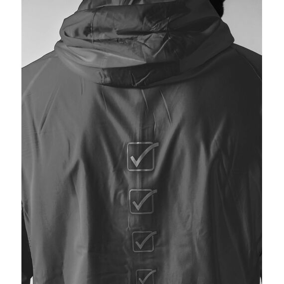 GIVOVA kurtka przeciwdeszczowa ortalion do biegania UOMO czarna, Kolor: czarny, Rozmiar: L, 2 zdjęcie