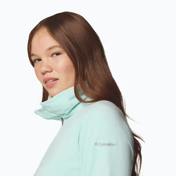 COLUMBIA damska bluza polarowa Glacial IV z zamkiem zielony