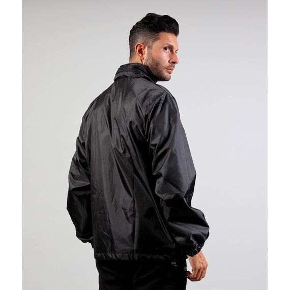 GIVOVA kurtka przeciwdeszczowa ortalion piłkarski WIND czarny, Kolor: czarny, Rozmiar: M, 4 zdjęcie