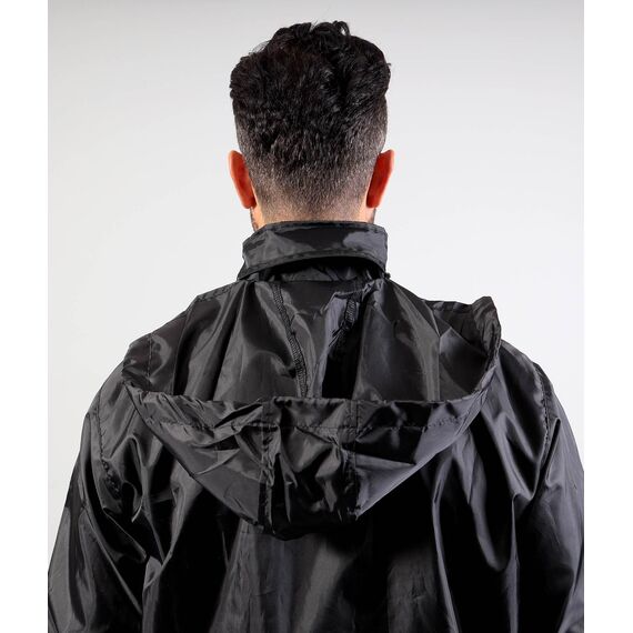 GIVOVA kurtka przeciwdeszczowa ortalion piłkarski WIND czarny, Kolor: czarny, Rozmiar: M, 2 zdjęcie