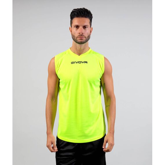 GIVOVA koszulka bezrękawnik unisex ONE żółty, Kolor: żółty, Rozmiar: XL