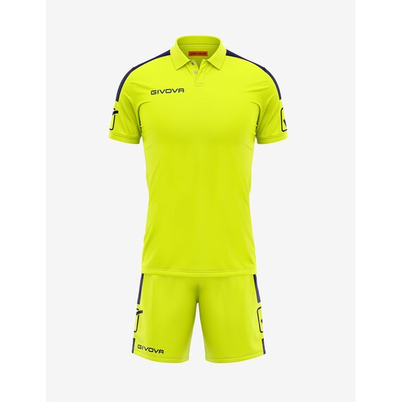 GIVOVA strój piłkarski koszulka + spodenki KIT PLAY zielony, Kolor: zielony, Rozmiar: XL