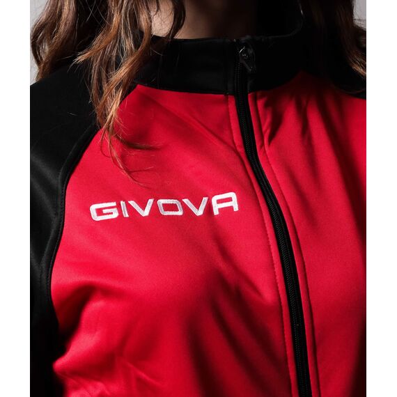 GIVOVA komplet dresowy spodnie + buza TUTA CUBA czarno-czerwony, Kolor: czarno-czerwony, Rozmiar: L, 3 zdjęcie