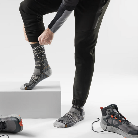 SMARTWOOL skarpety trekkingowe unisex H LC CRW HIKE CHRGR szary