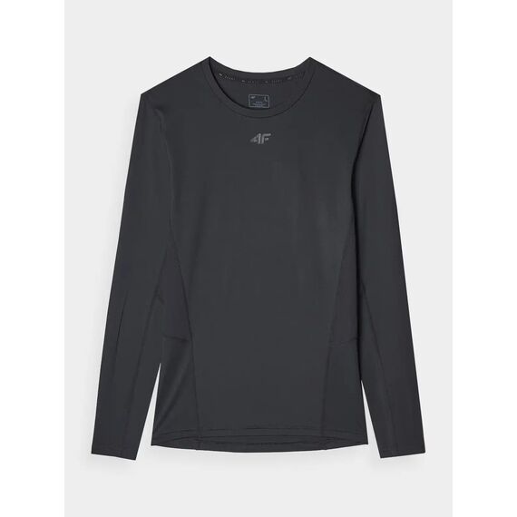 4F  koszulka męska treningowa z długim rękawem 4FWMM00TFLOM507 czarny