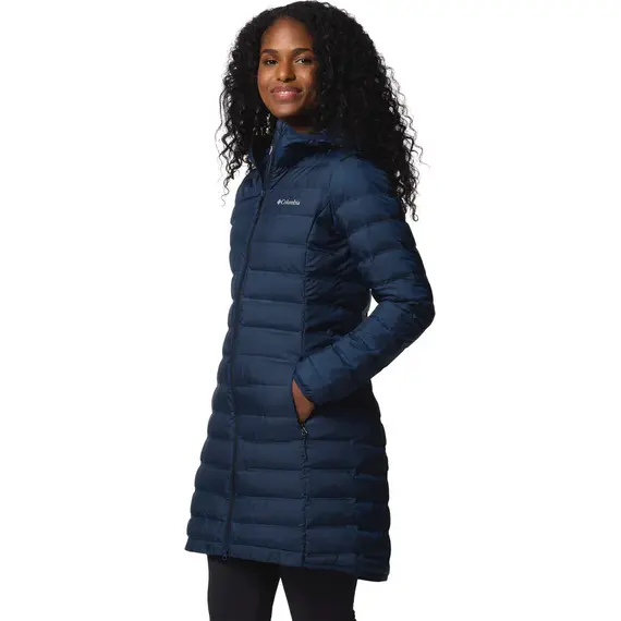 COLUMBIA kurtka puchowa damska długa Lake 22 II granatowy