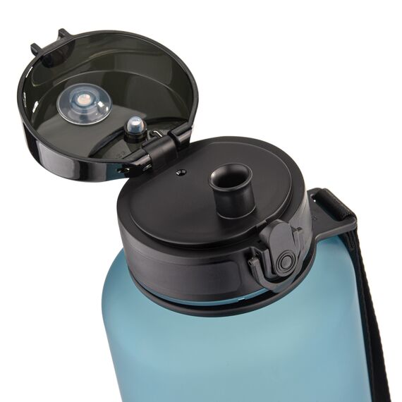 Bidon sportowy Meteor 1500 ml szaroniebieski, 4 zdjęcie