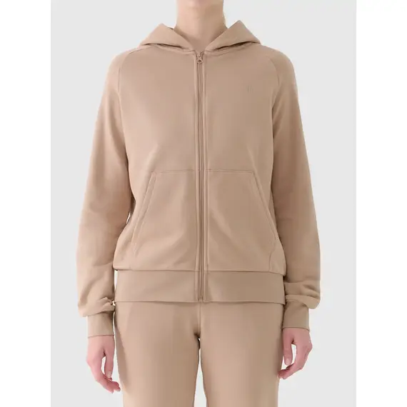 4F bluza damska rozpinana 4FWAW25TSWSF1977 beżowy