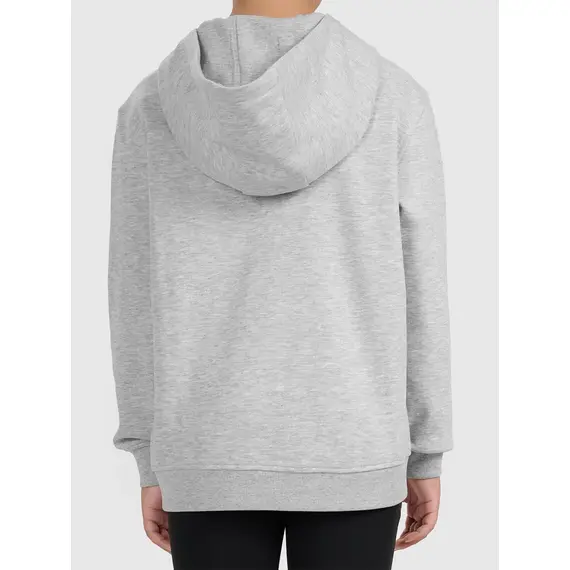 4F bluza dla dziewczynki rozpinana z kapturem 4FJWMM00TSWSF1861 szary