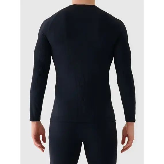 4F bezszwowa bielizna narciarska męska termoaktywna longsleeve 4FWAW25USEAM233 czarny