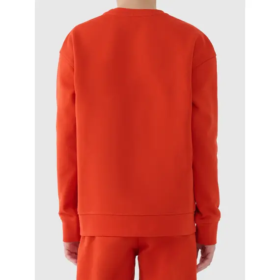 4F bluza dresowa chłopięca bez kaptura 4FWAW25TSWSM1960 czerwony