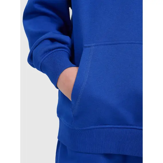 4F bluza dresowa chłopięca z kapturem 4FJWAW25TSWSM1945 niebieski