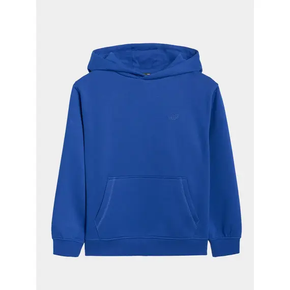 4F bluza dresowa chłopięca z kapturem 4FJWAW25TSWSM1945 niebieski