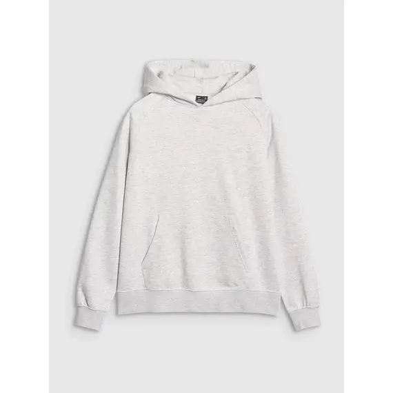 4F bluza damska z kapturem bawełniana 4FWMM00TSWSF1764 szary