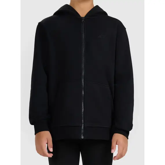 4F bluza dla dziewczynki rozpinana z kapturem 4FJWMM00TSWSF1861 czarny