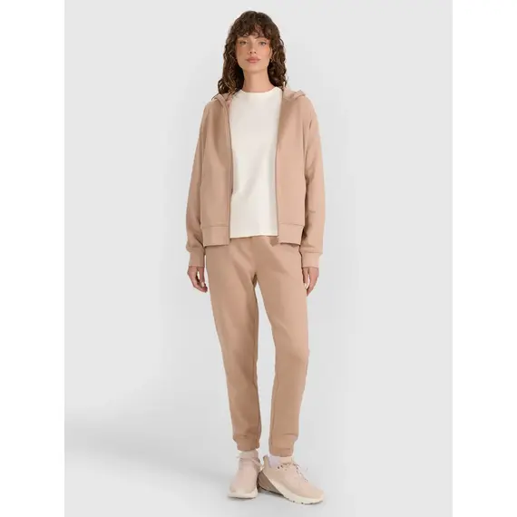 4F bluza damska rozpinana 4FWAW25TSWSF1977 beżowy