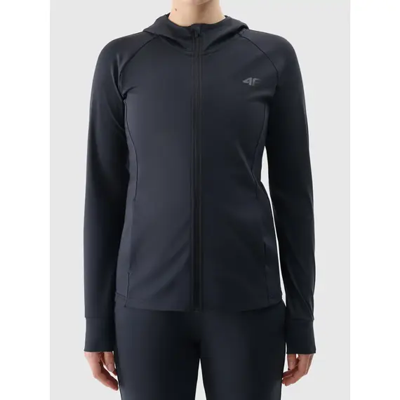 4F bluza damska treningowa rozpinana 4FWMM00TFSWF653 czarny