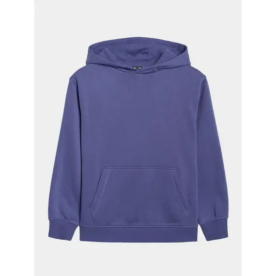 4F bluza dresowa chłopięca z kapturem 4FJWAW25TSWSM1945 niebieski