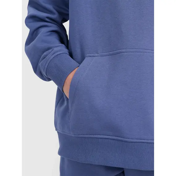 4F bluza dresowa chłopięca z kapturem 4FJWAW25TSWSM1945 niebieski