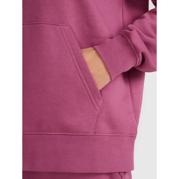 4F bluza dresowa damska z kapturem 4FWAW25TSWSF1976 czerwony