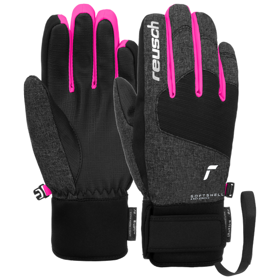 Rękawice narciarskie dziecięce REUSCH Simon R-TEX XT Junior czarne, Kolor: czarny, Rozmiar: 5