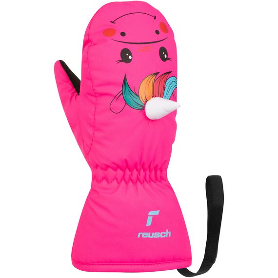 REUSCH Rękawiczki dziecięce Sweety Mitten różowe jednorożec, Kolor: różowy, Rozmiar: II, 3 zdjęcie