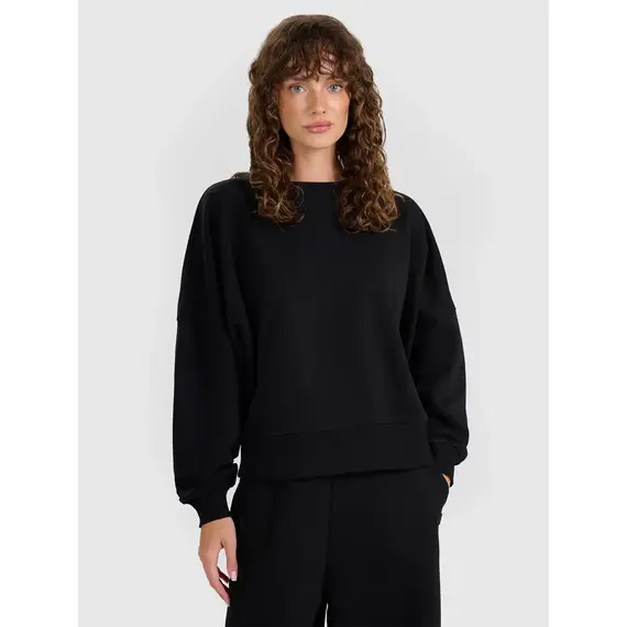 4F bluza dresowa damska 4FWAW25TSWSF1888 czarny