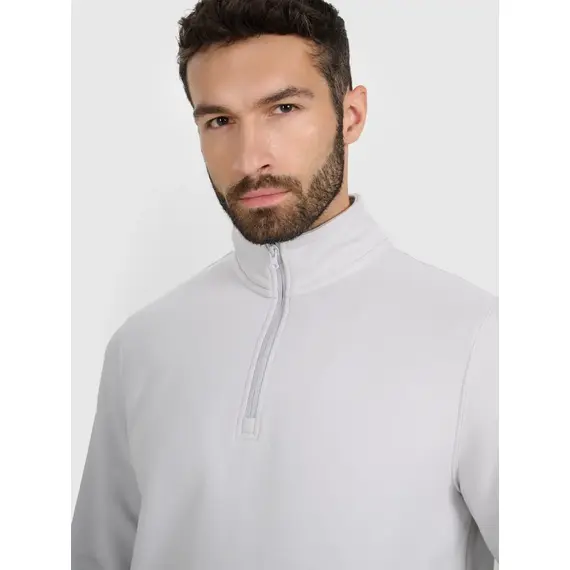 4F bluza męska bawełniana 4FWAW25TSWSM1902 szary