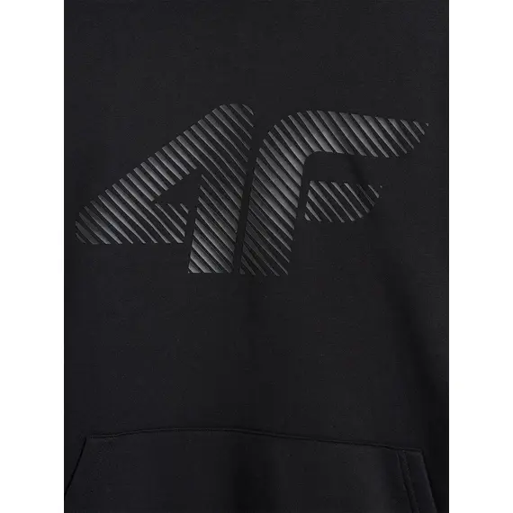 4F bluza dresowa męska z kapturem 4FWMM00TSWSM1766 czarny