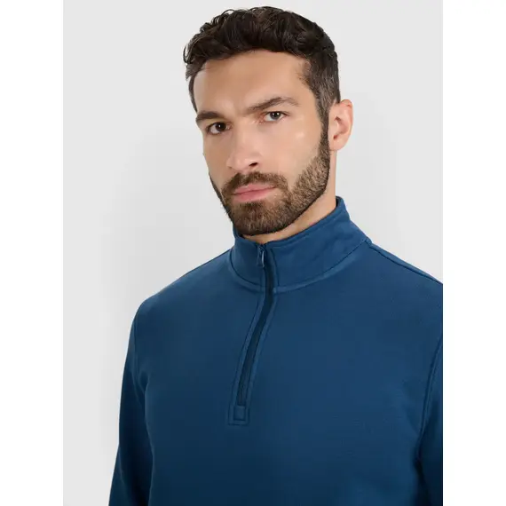 4F bluza męska bawełniana 4FWAW25TSWSM1902 zielony